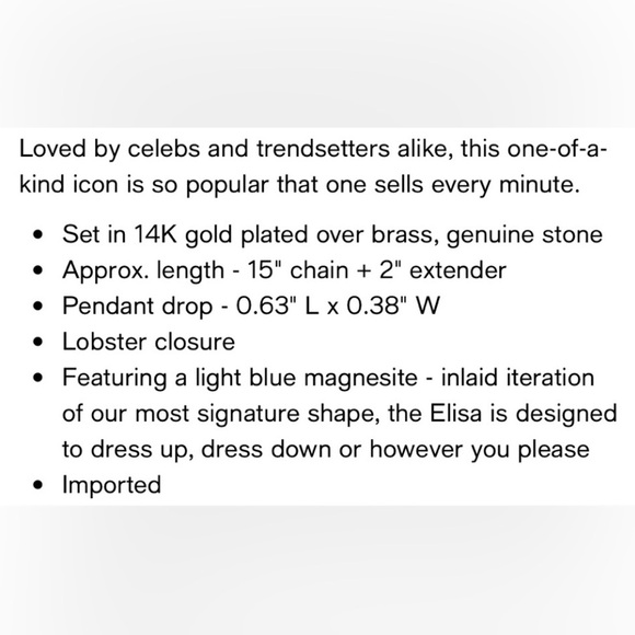 NWT! #1 BEST SELLER! KENDRA SCOTT DRUZY QUARTZ 14K PLATED! WORN BY CELEBRITIES! - Picture 8 of 9